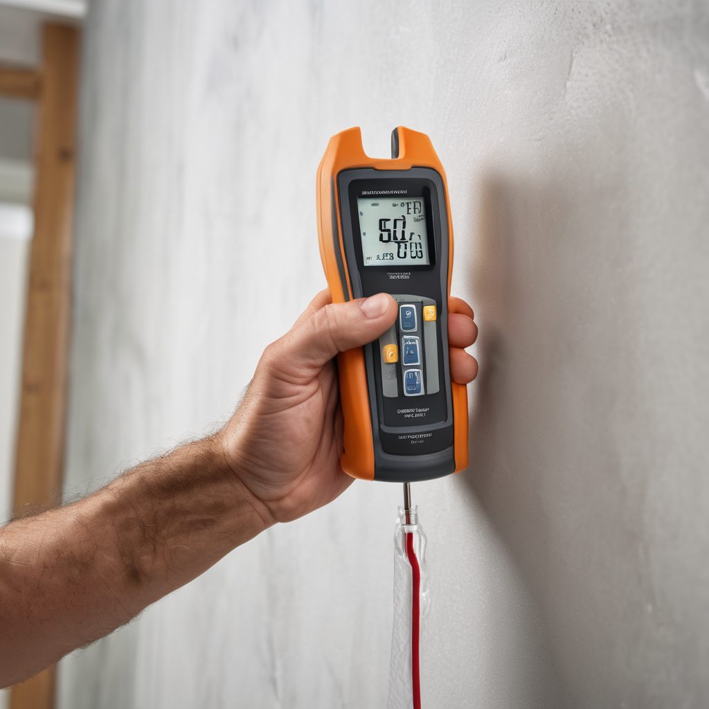 Professional mold inspection using moisture detection equipment